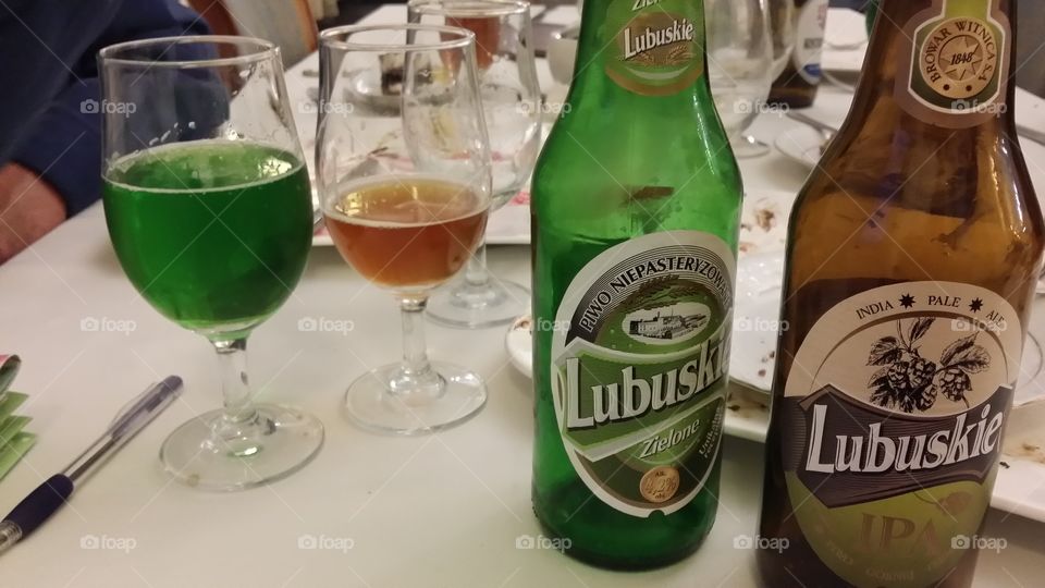 Green beer. great rare colored  beer