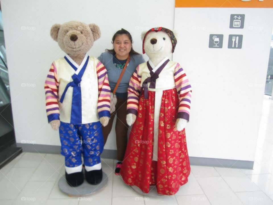 Human Sized Korean Traditional Costume Bears
