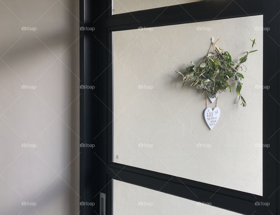 Celebrating Palm Sunday! In Lockdown, in unity! Made a Ichthys fish out of pomegranate tree branch trimmings. 