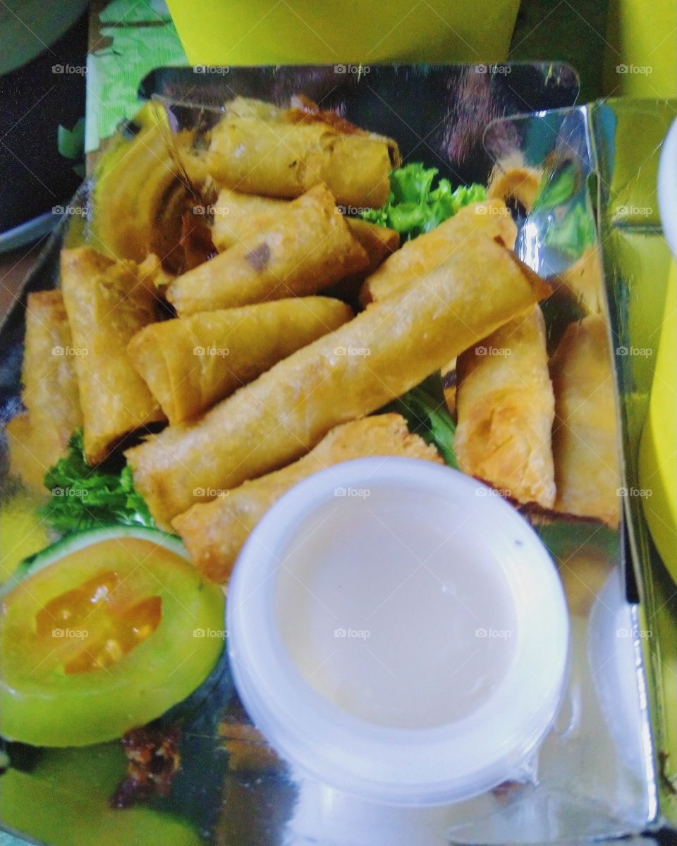 I won in a giveaway that offered a gift cheque in a Vietnamese restaurant. I chose this lumpia in their menu since this is familiar to me. It taste good, would definitely try again.