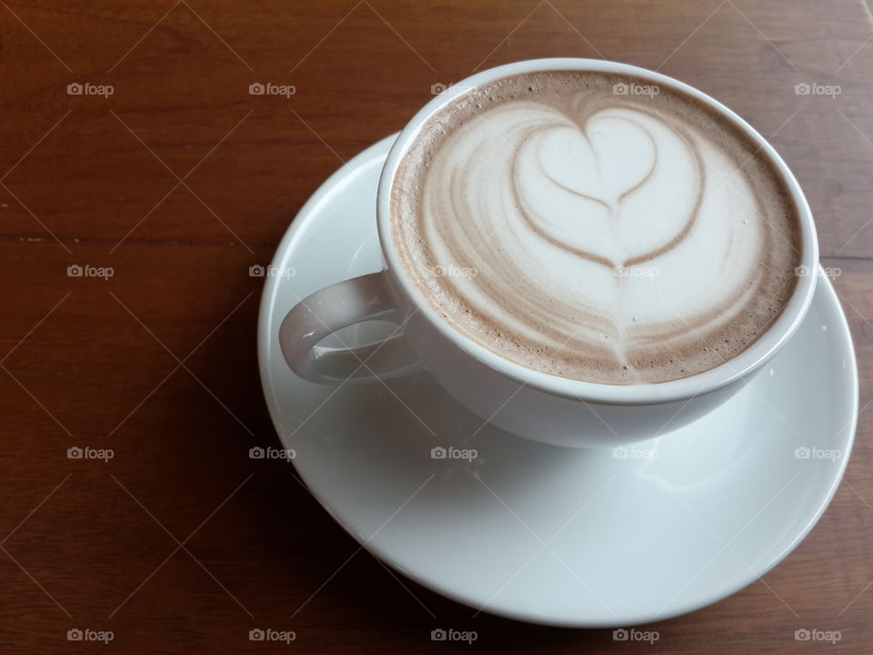 cocoa latte art
