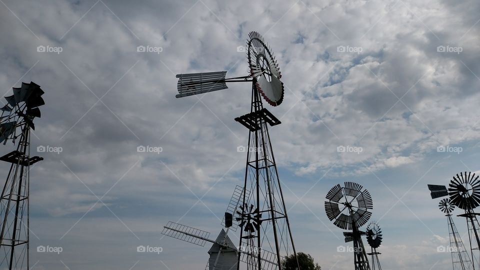 Windmills in the sky