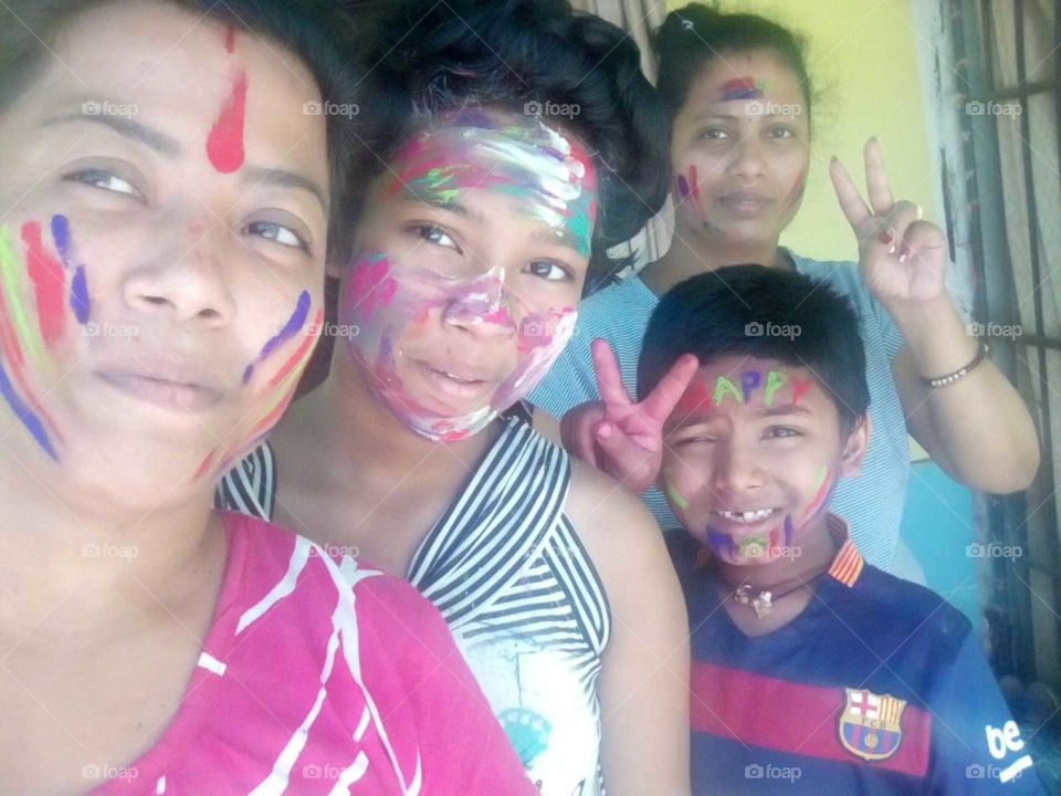 Holi celebration