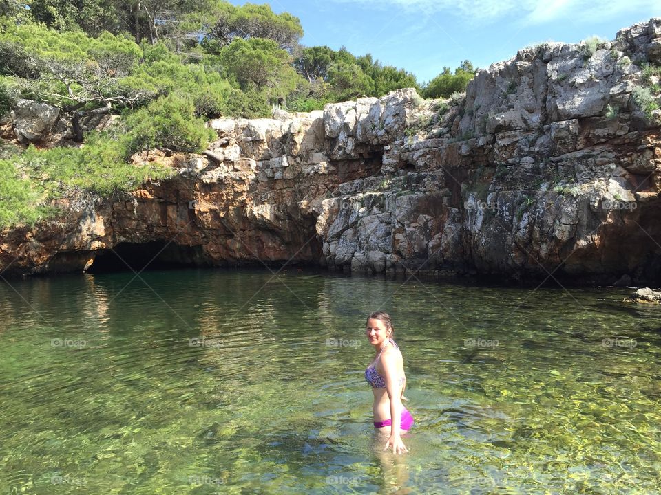 Springtime swimming