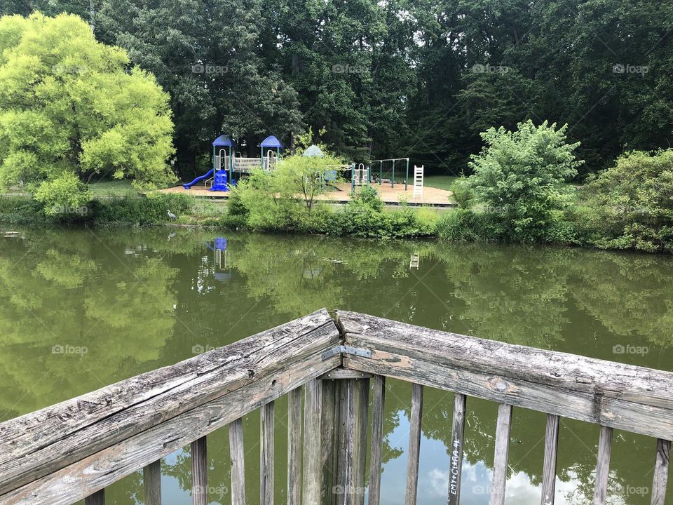 View of the Lake and playground / Braddock Lake Va 