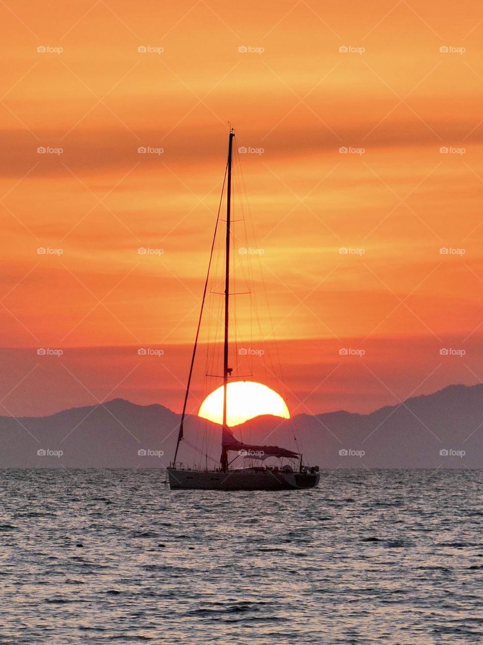 Sunset at Railay Beach in Thailand 