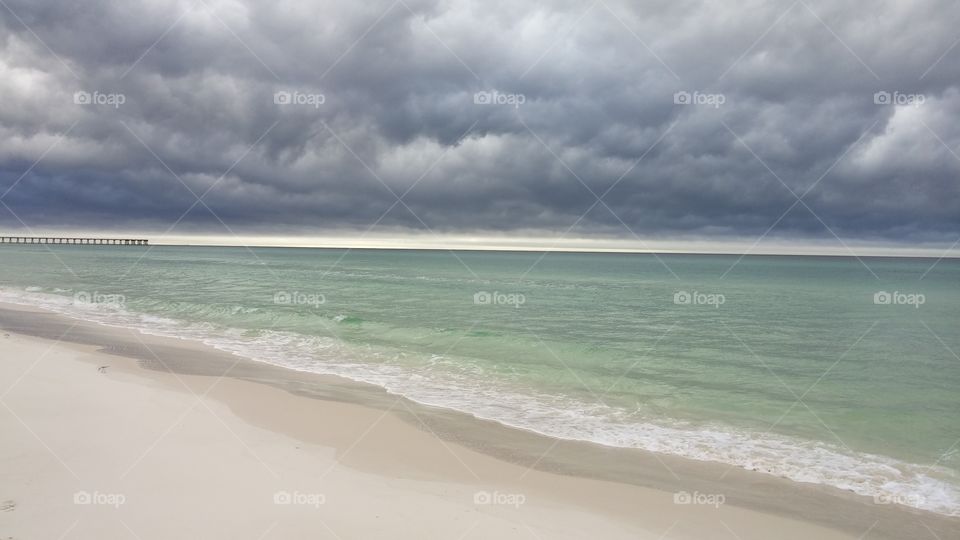 Winter Beach. Panama Beach, Florida
