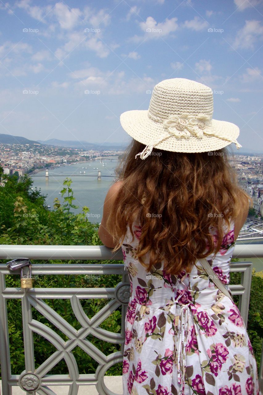 Looking at the stunning view of Budapest ...