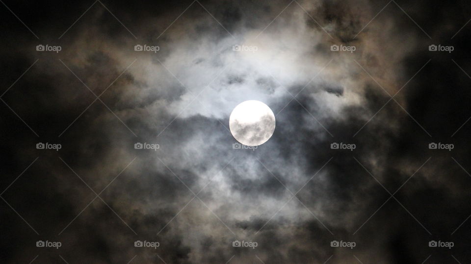 Moon, Sky, Astronomy, Sun, Dark