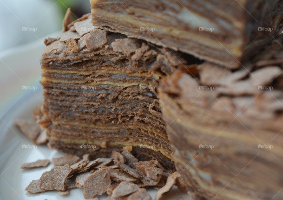 Close-up of chocolate cake