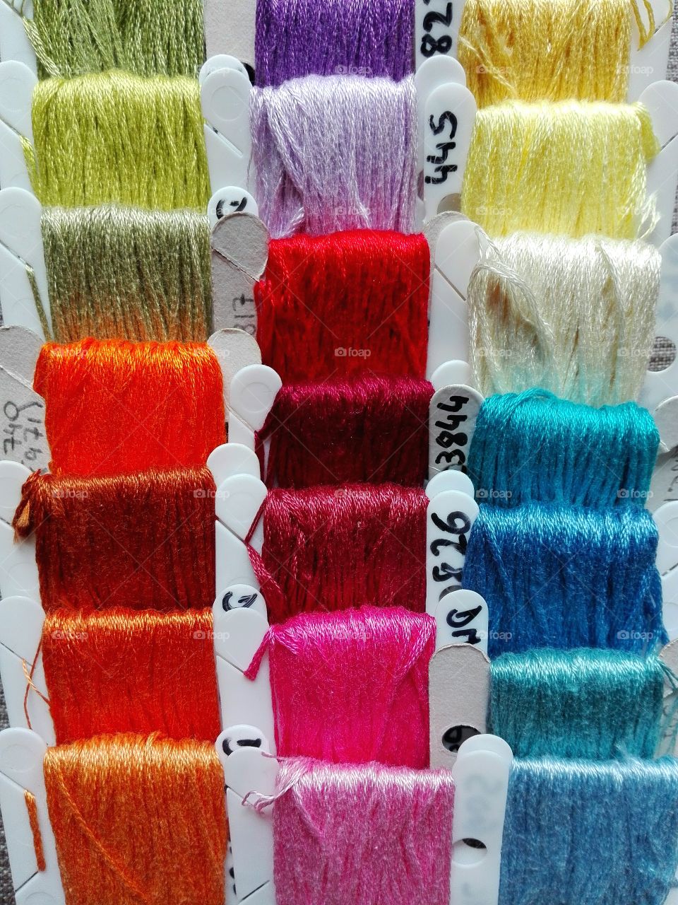 coloured threads