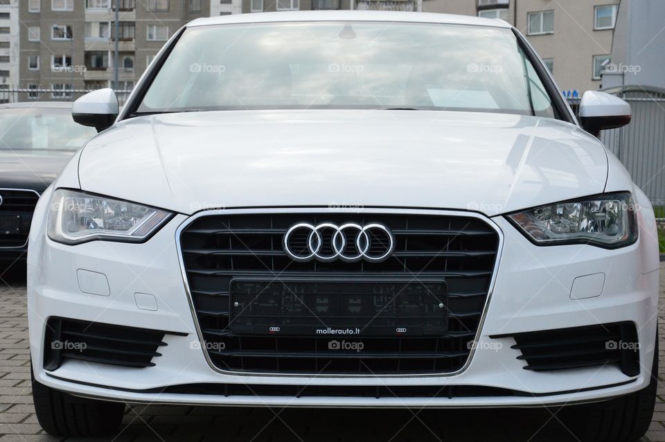 White Audi