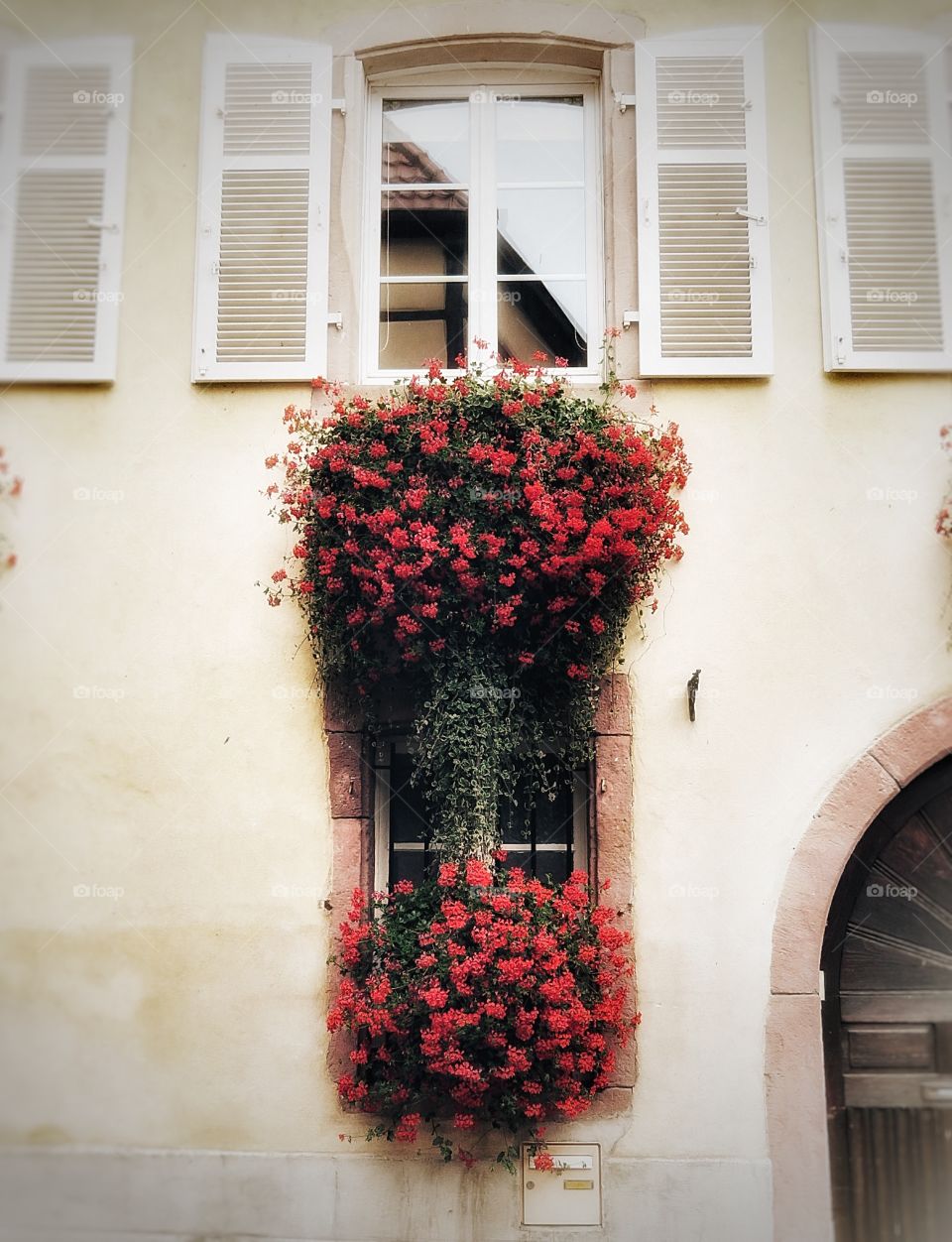 Typical Alsatian facade