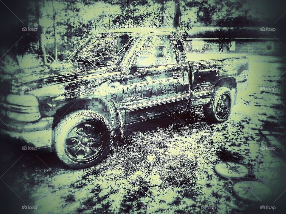 Edited picture of my chevrolet truck 
