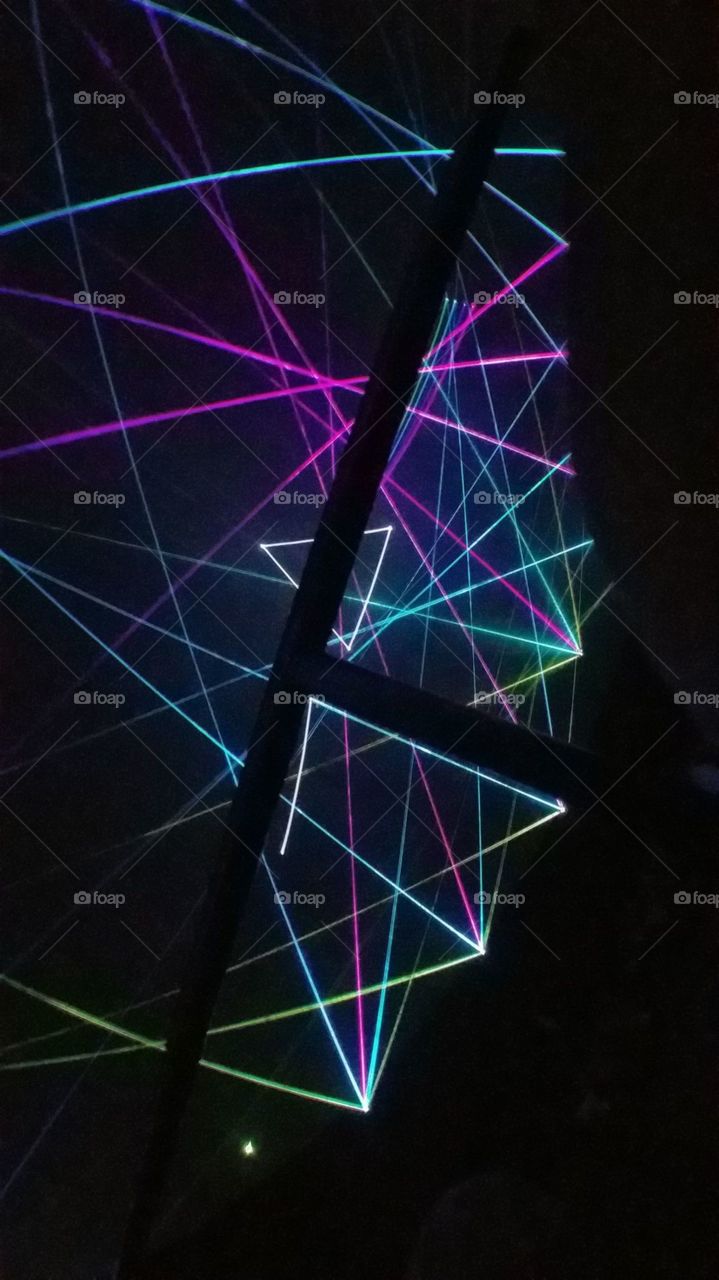 laser Light Show Triangle