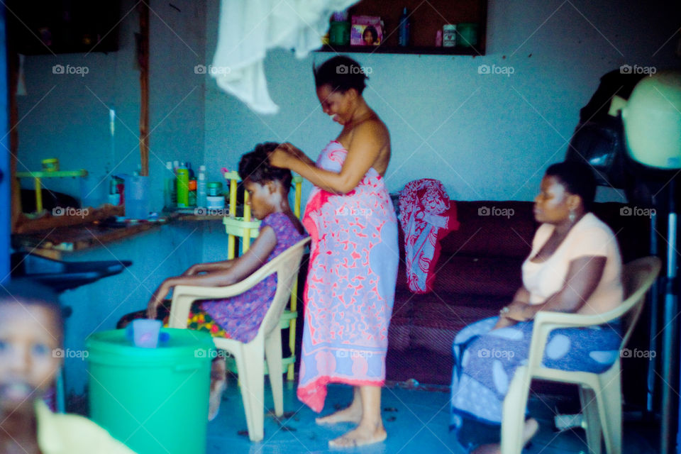 hairdressing salon in Tanzania