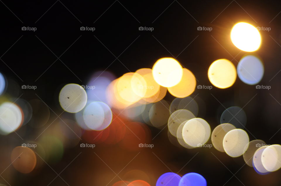 the light of bokeh in pontianak city of west borneo indonesia