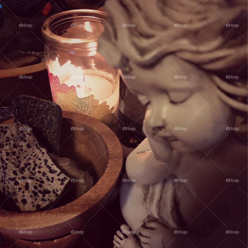 Angel Prayer Candle Light