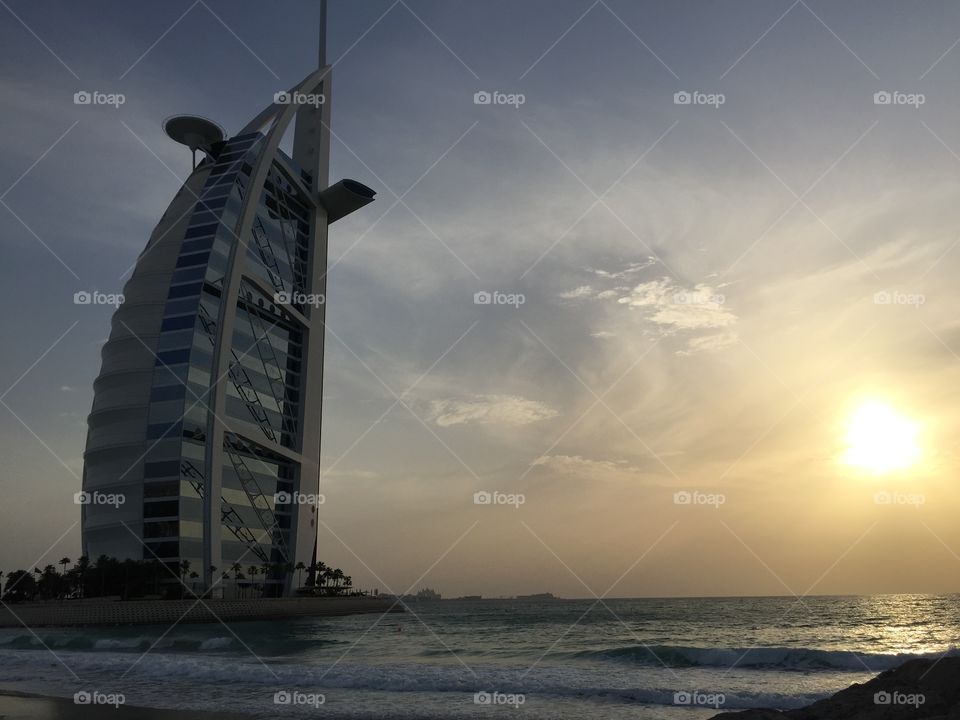 Sunset in Dubai 