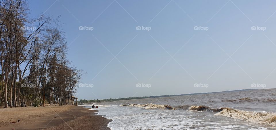 jampore beach, daman, gujarat, india