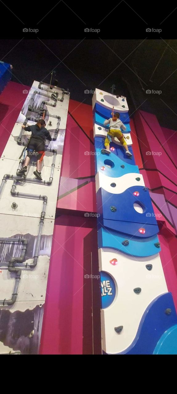 1st try Rock climbing indoor