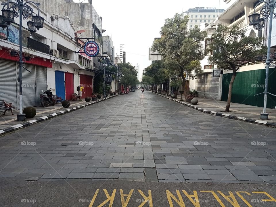 an empty street in braga