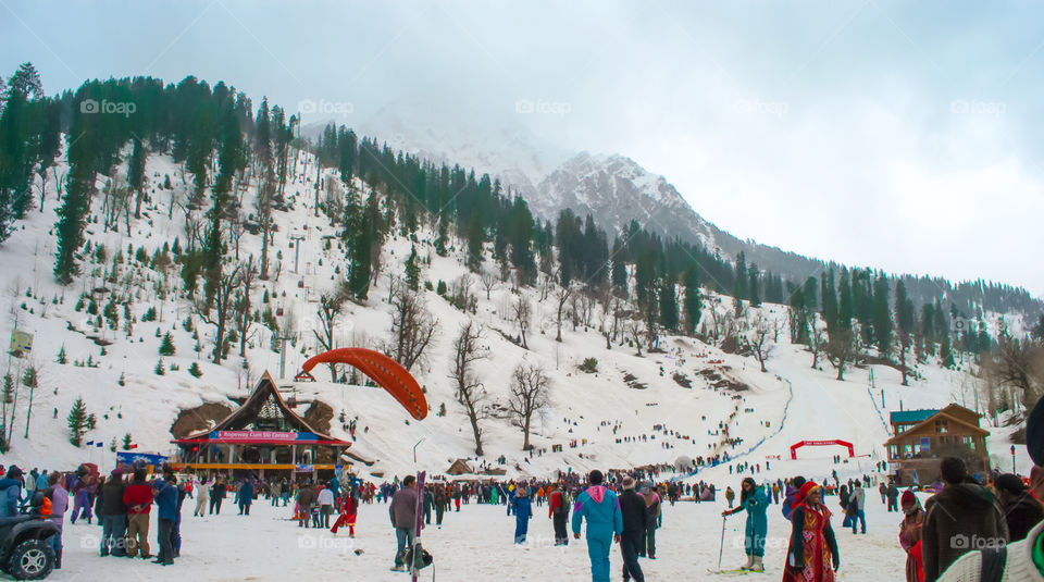 winter vacation at solang valley