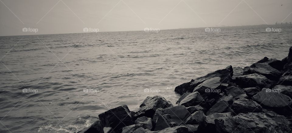 dumas beach, surat, gujarat, india