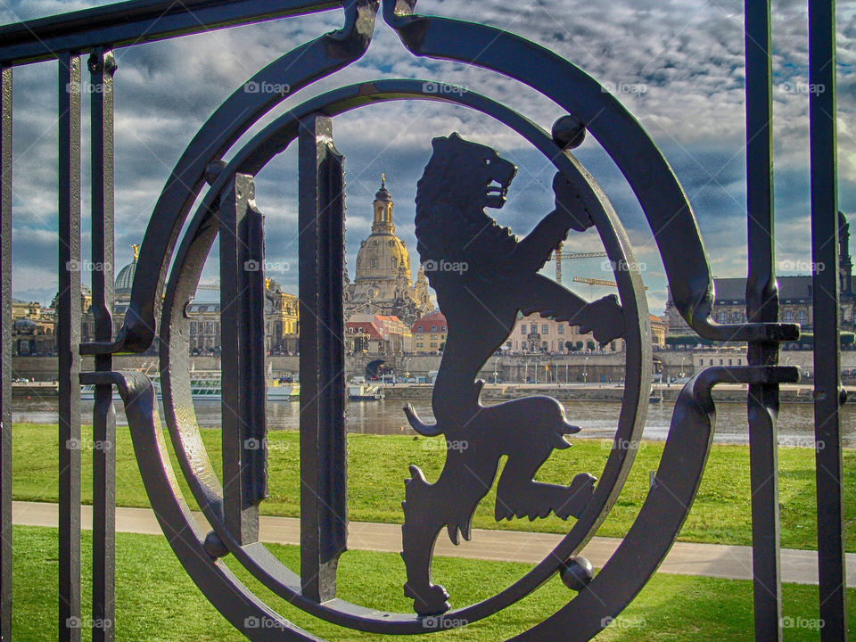 view through balustrade