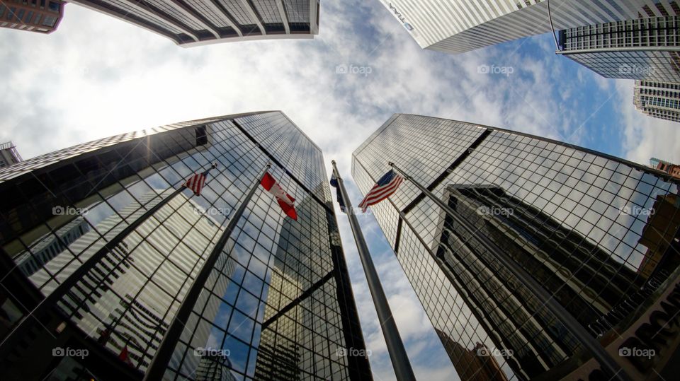 Skyscrapers and reflection