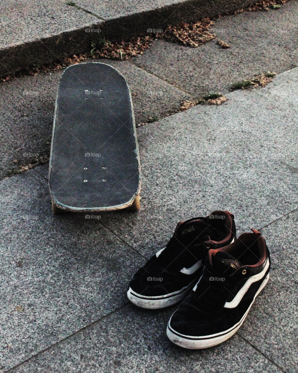 Casual skateboarding 