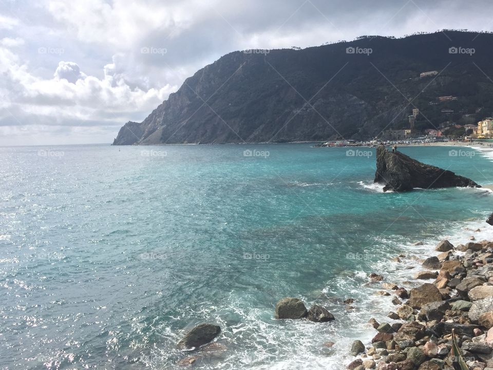 Cliffs in the ocean