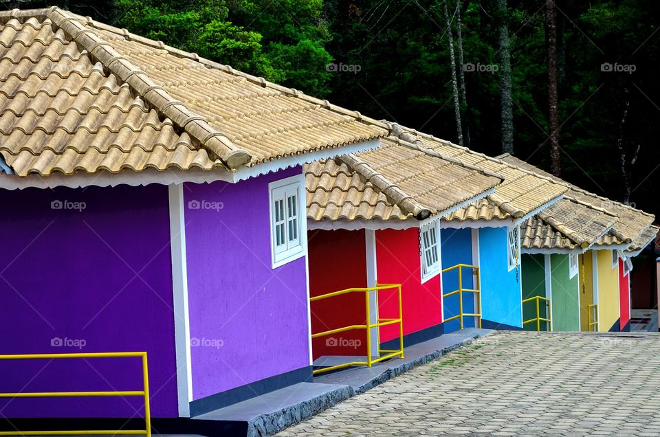 Casas e cores
