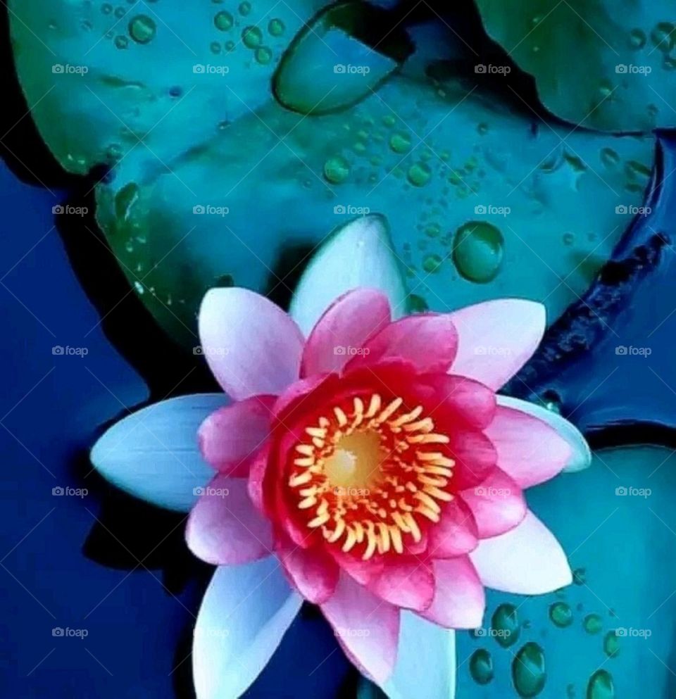 most beautiful and attractive flowers in the lake.