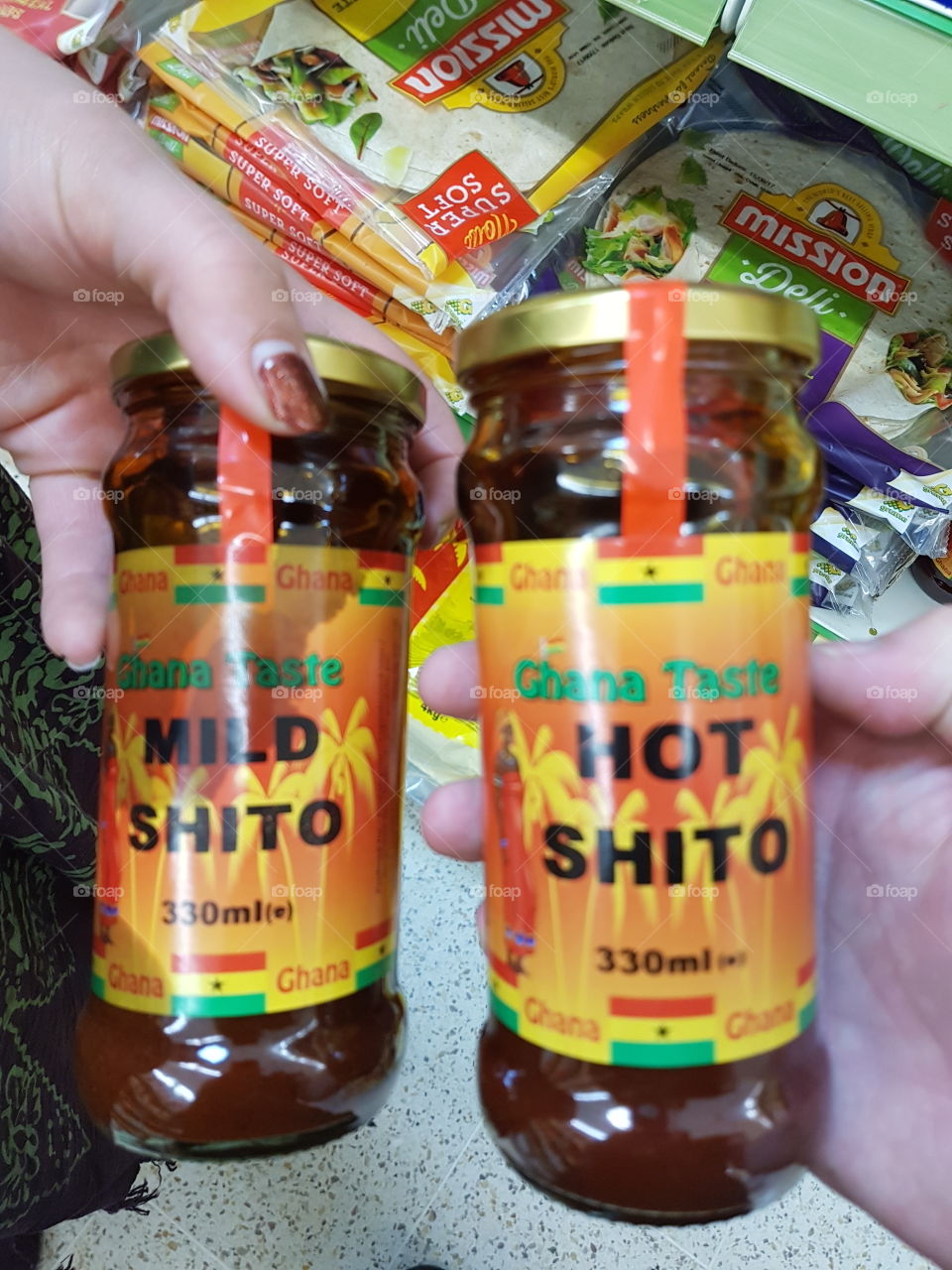 Hot shito mild shito