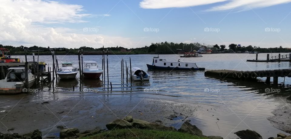 Water, No Person, Lake, River, Boat