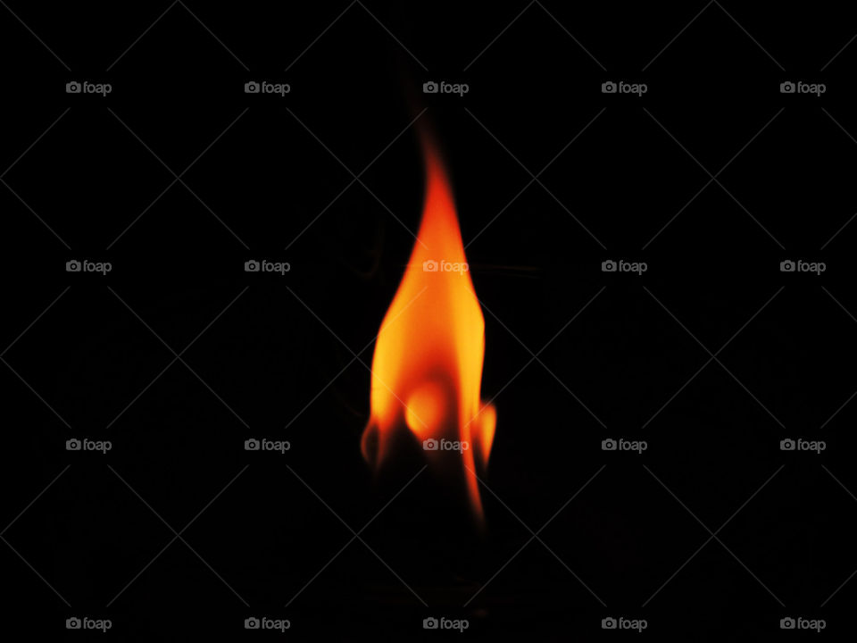 Took a picture of a flame in the dark