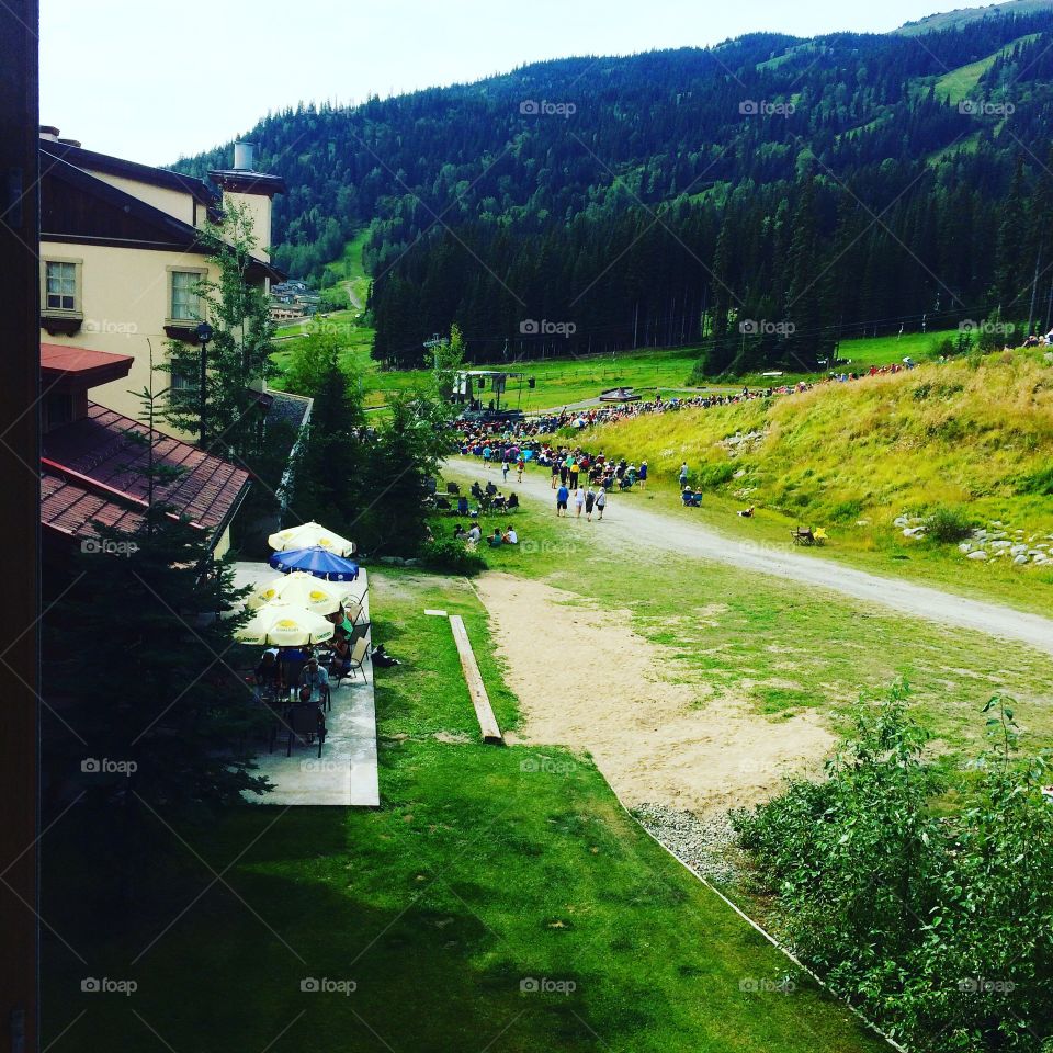 Last concert of the year at sunpeaks resort! 