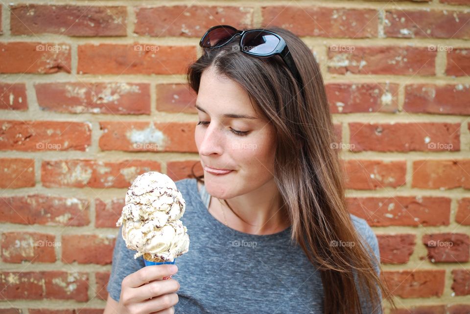 Girl Eating Ice Cream