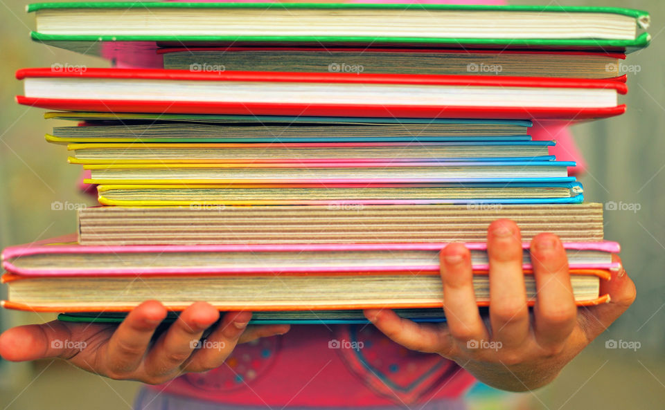 Person carrying books