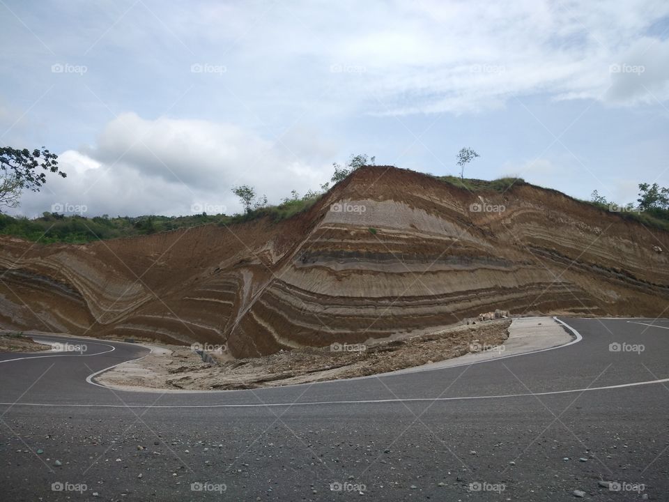 Hill's landscape near Nangapanda, Flores Island, Indonesia