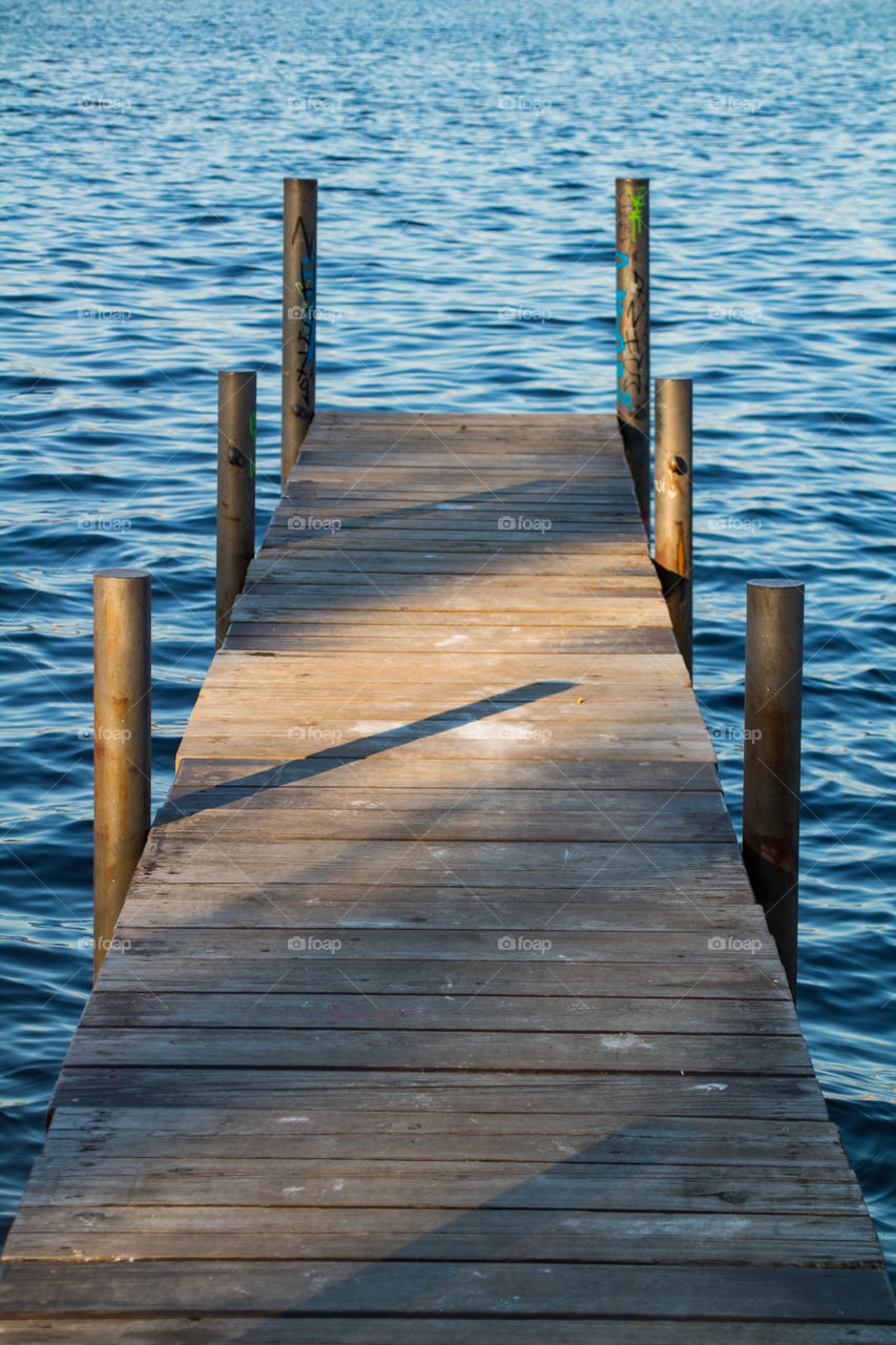 water jetty at wannsee, berlin