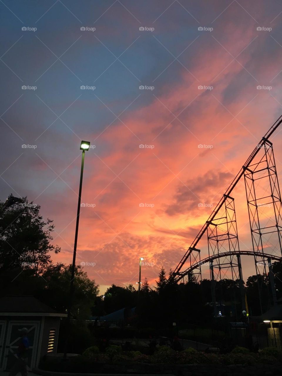 sunset roller coaster