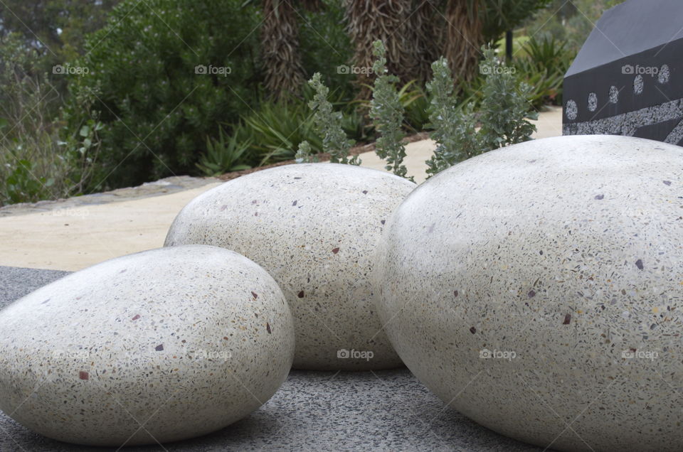 Stone Art at a national park in Perth