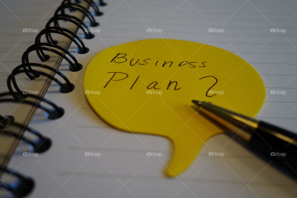 Creating a business plan.
