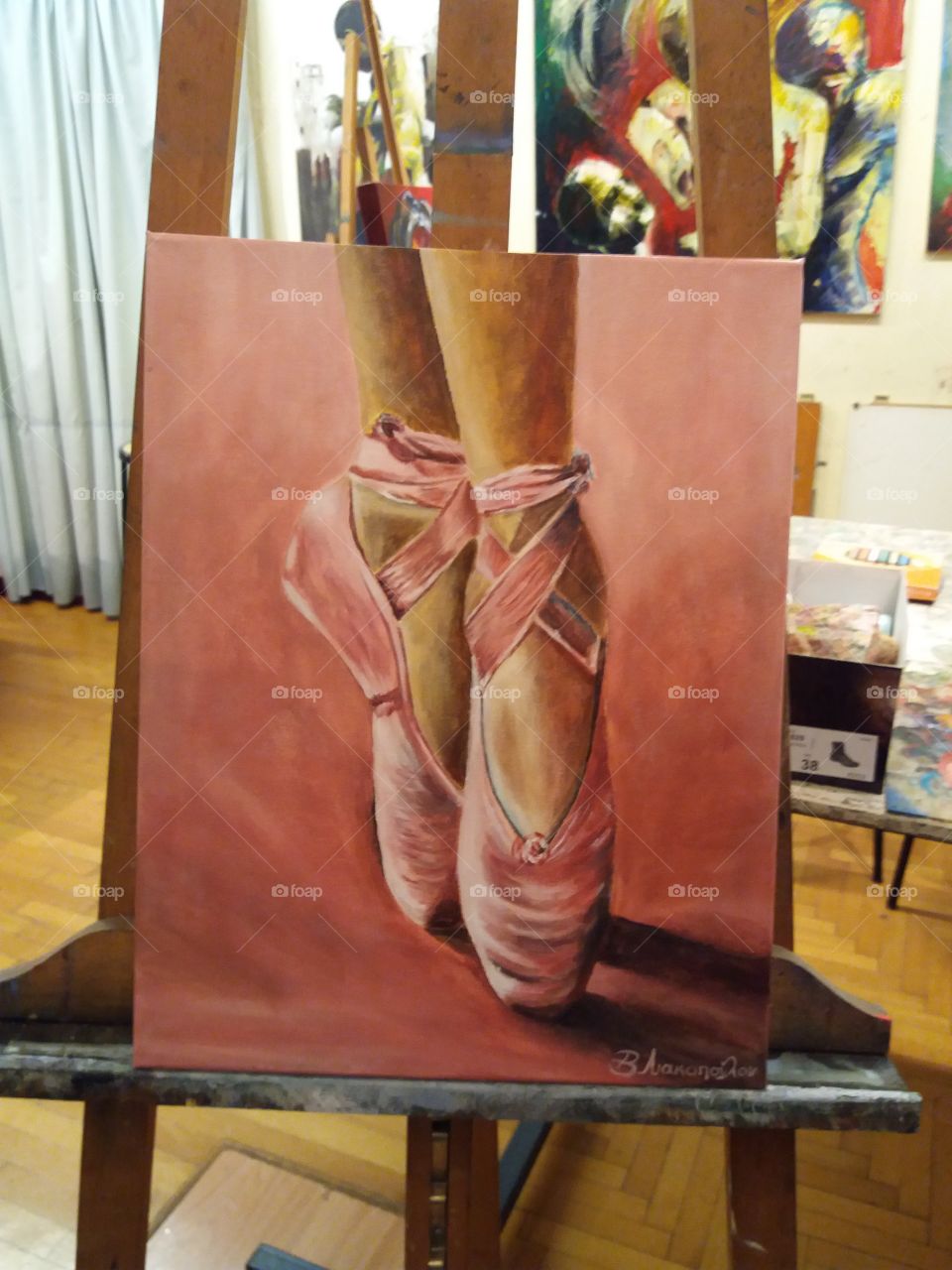 My painting-ballet shoes