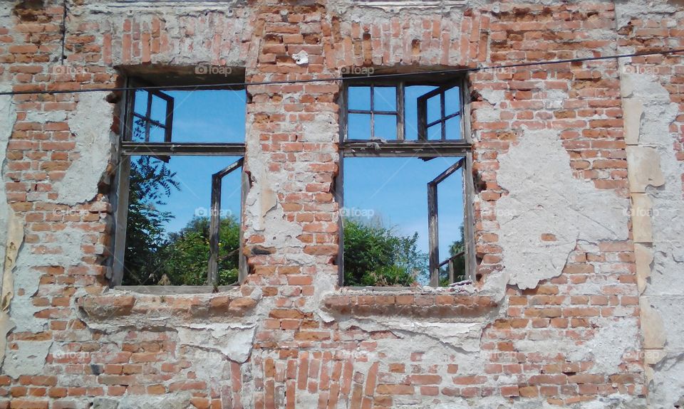 Two open windows