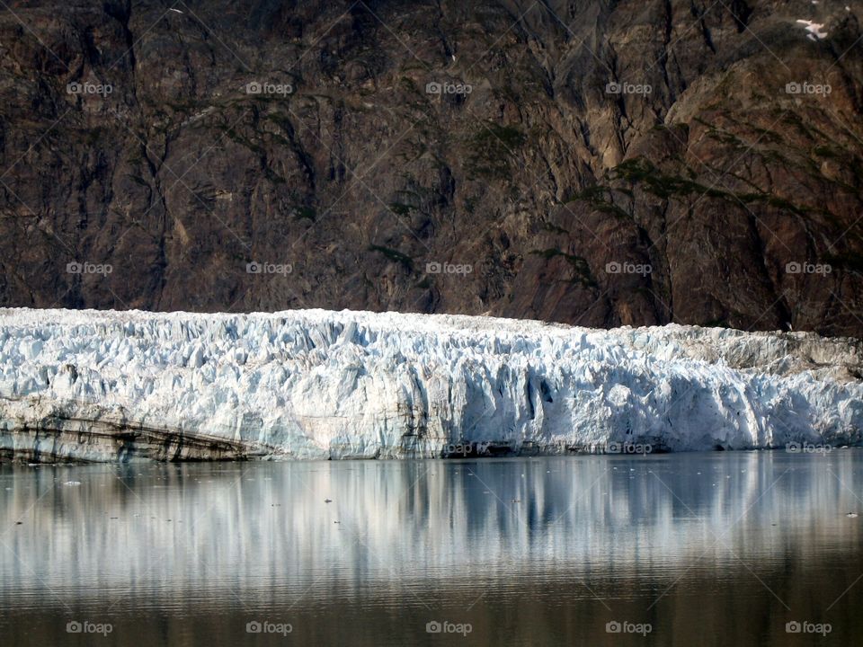 Scenic landscape of Alaska glacier