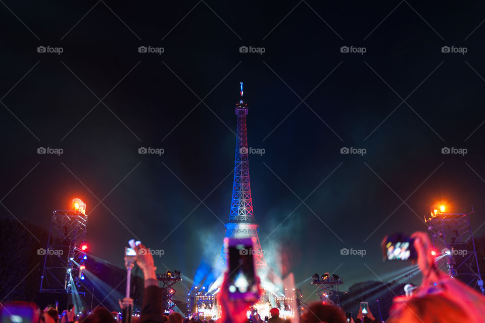 Bastille Day 2016 in Paris, France on July 14th, 2016