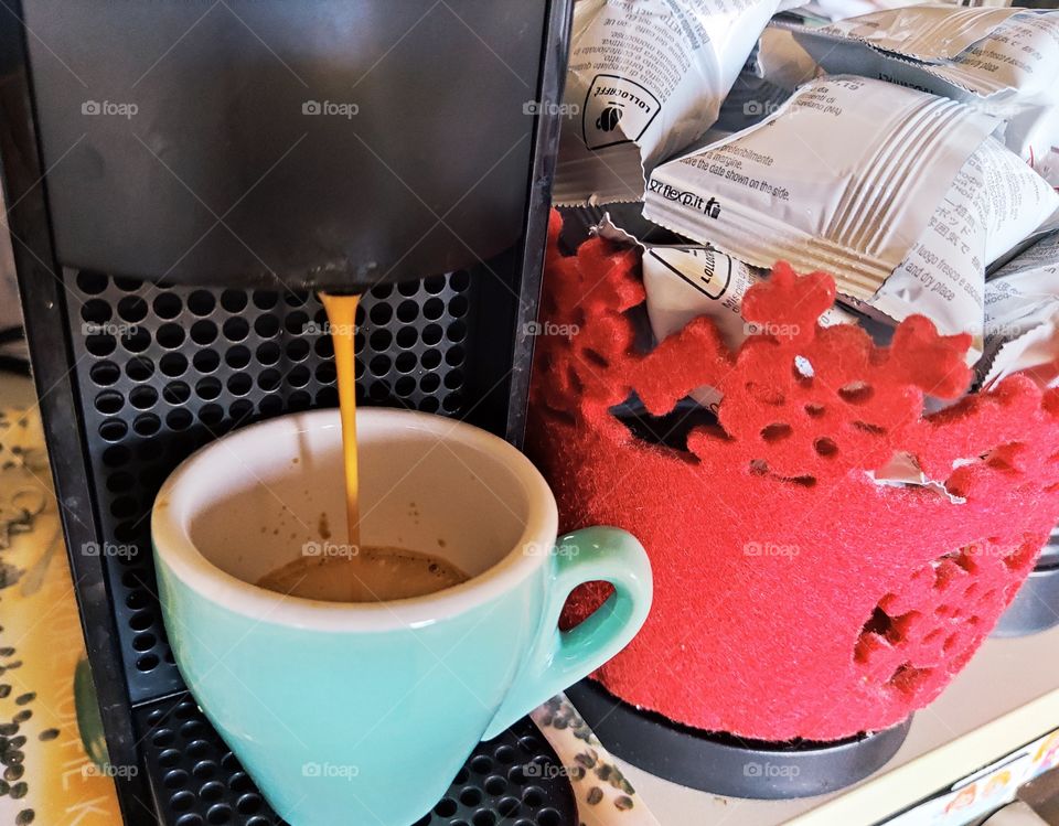 afternoon coffee at home